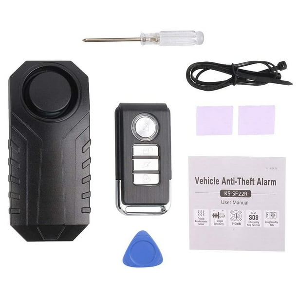 Wireless AntiTheft Vibration Motorcycle Bicycle Bike Security Alarm Remote 113dB